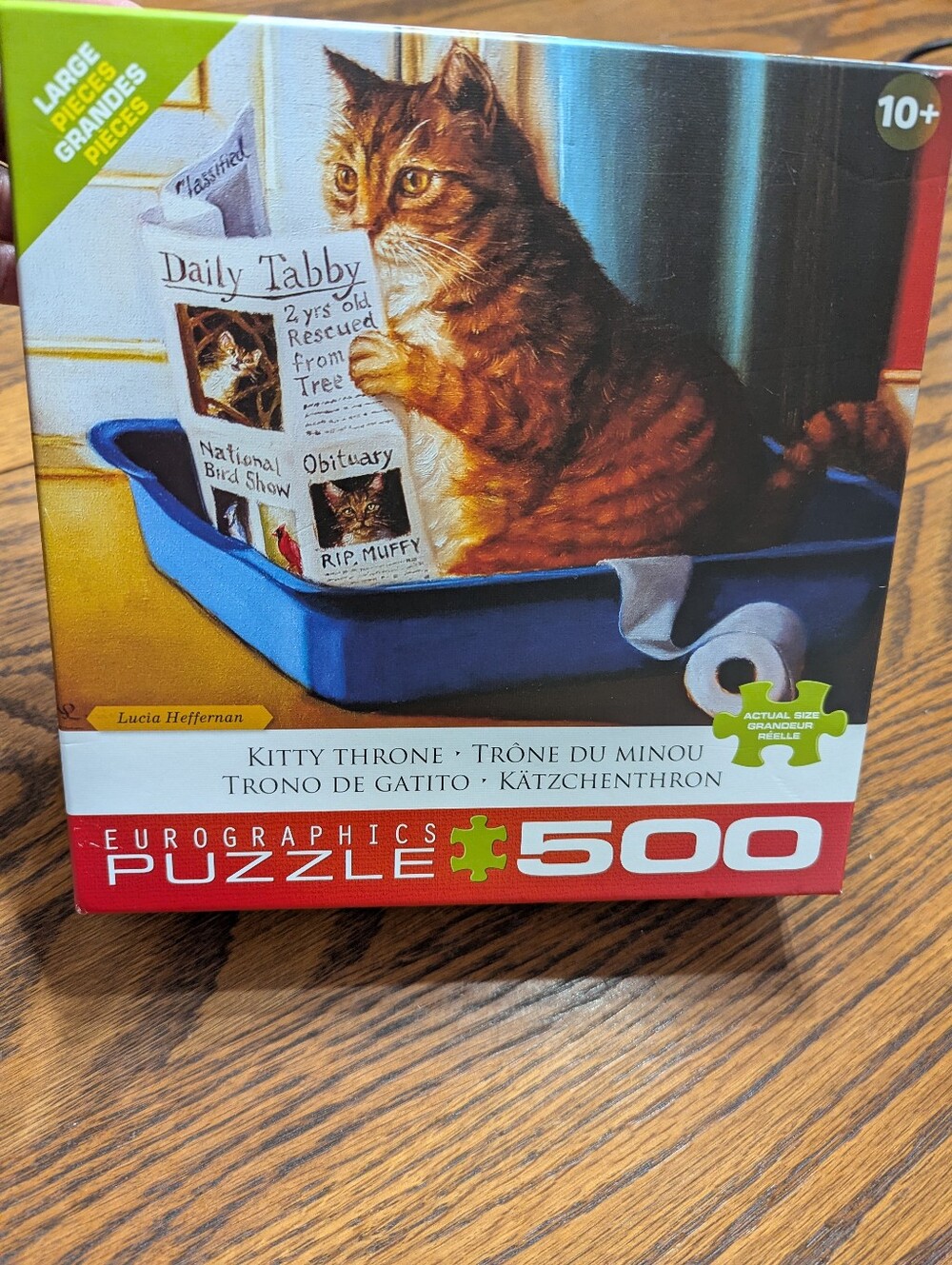 Kitty Throne Puzzle 500 Piece Eurographics Cat
